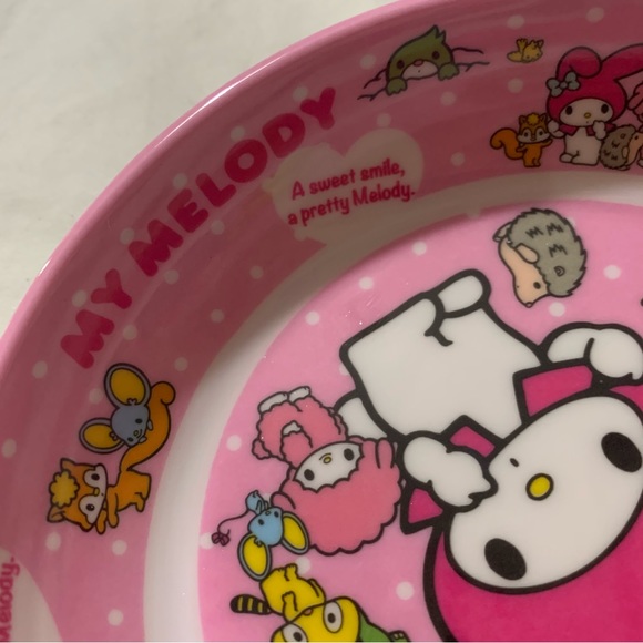 Pink My Melody and Friends Sanrio Small Shallow Bowl - Picture 3 of 11